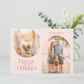 アーチモダンフレームコラージュミニマリスト写真 シーズンカード (スタンド正面)