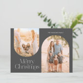 アーチモダンフレームコラージュミニマリスト写真 シーズンカード (スタンド正面)