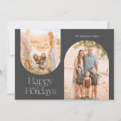 アーチモダンフレームコラージュミニマリスト写真 シーズンカード (正面)