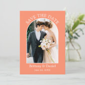 アーチモダンフレーム写真サンゴ セーブザデート (スタンド正面)