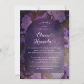 アーチモダンフローラブライダルシャワー招待 招待状 (正面)
