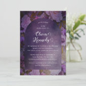 アーチモダンフローラブライダルシャワー招待 招待状 (スタンド正面)