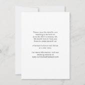 アーチモダンボホウェディング日付を保存 (裏面)