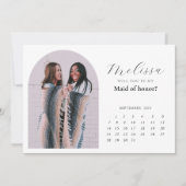アーチモダンミニマルブリデスメイド提案カード 招待状 (正面)