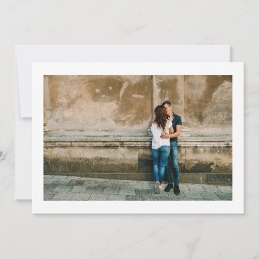 アーチモダンミニマル | 3写真日付の保存 セーブザデート (裏面)