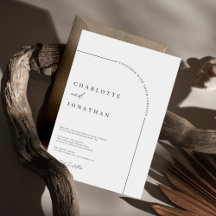 アーチモダンュ白黒QRコード結婚