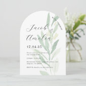 アーチモダンリーフ婚約パーティ 招待状 (スタンド正面)