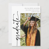 アーチモダンーカジュアルフォト卒業 案内状 (正面)