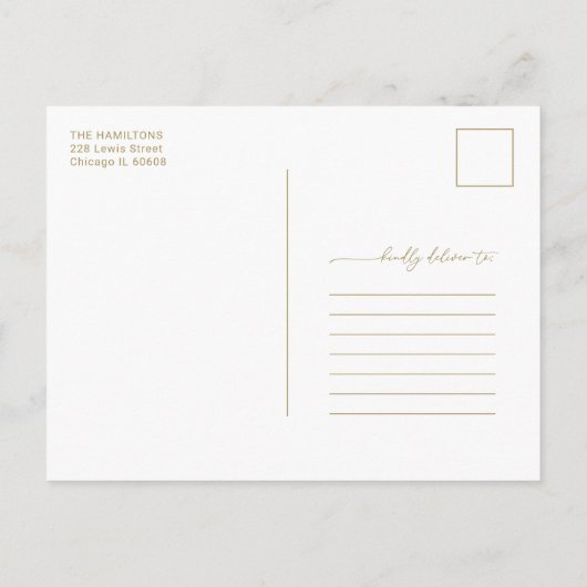 アーチモダンームの誕生発表 シーズンポストカード (裏面)