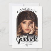 アーチモダンー写真のミニマル卒業 案内状 (正面)