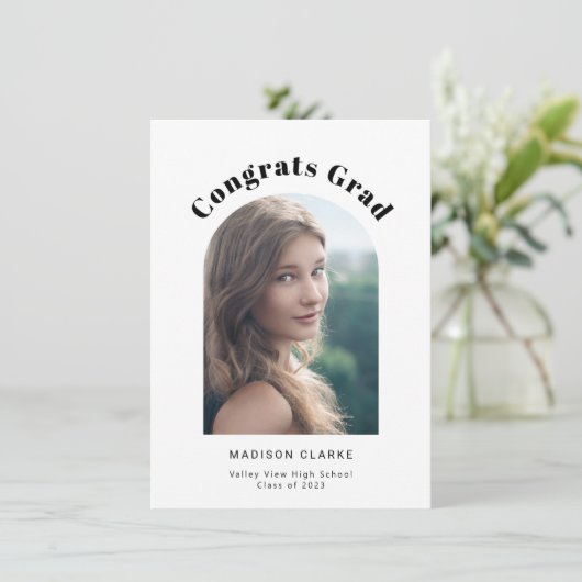 アーチモダンー卒業写真 案内状 (スタンド正面)