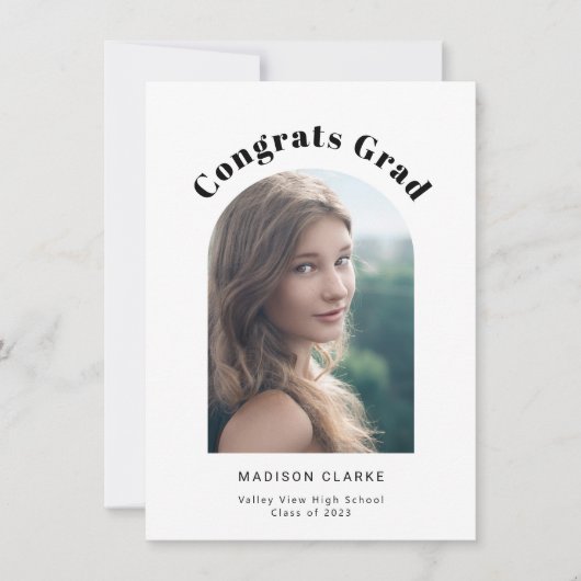 アーチモダンー卒業写真 案内状 (正面)