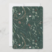 アーチモダン写真のエレガント類型の植物体 シーズンカード (裏面)