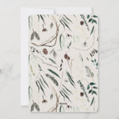 アーチモダン写真のエレガント類型の植物体 シーズンカード (裏面)