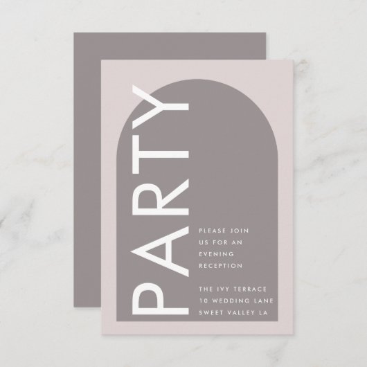 アーチモダン抽象芸術ジャパンディミニマリズム エンクロージャーカード (正面/裏面)