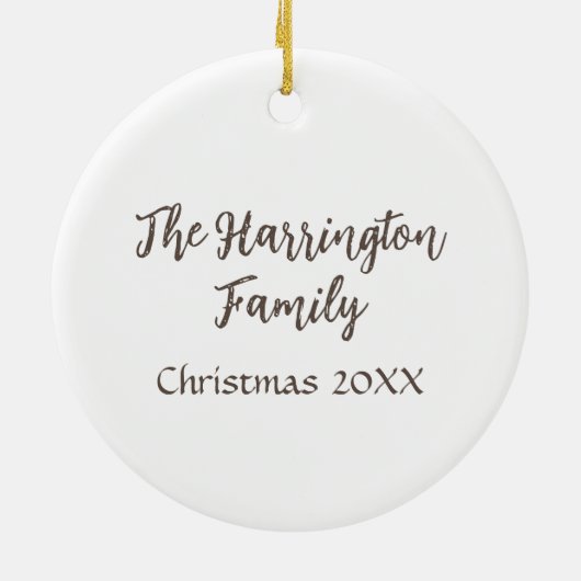 アーチャンエルガブリエルパーソナライズされたアート セラミックオーナメント (裏面)