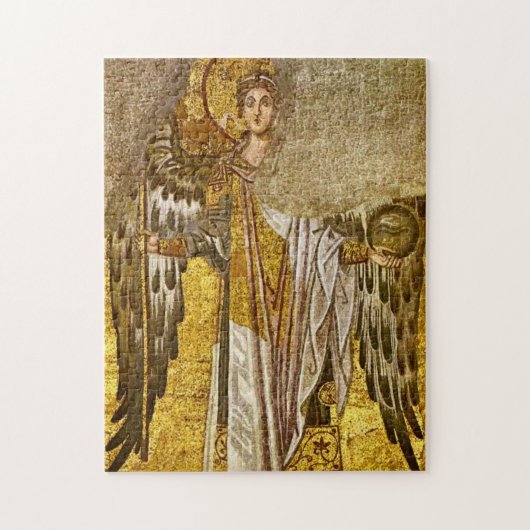 アーチャンエルガブリエルビザンチンモザイクアイコン ジグソーパズル (縦)