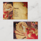 アーチャンエルガブリエルモノグラムパール紙 名刺 (正面/裏面)