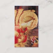 アーチャンエルガブリエル金ゴールドメタリックモノグラム 名刺 (裏面)