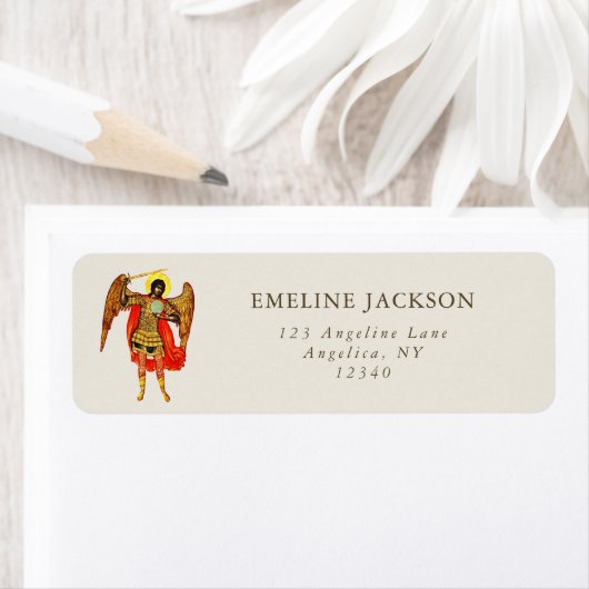 アーチャンエルサンミカエルファインアートガーディアンエンジェル ラベル (インサイチュ)