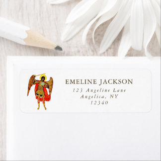 アーチャンエルサンミカエルファインアートガーディアンエンジェル ラベル