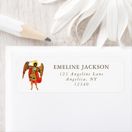 アーチャンエルサンミカエルファインアートガーディアンエンジェル ラベル (インサイチュ)