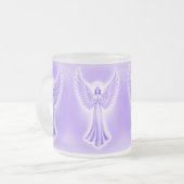 アーチャンエルザッキエルパープルとホワイトクリスマス フロストグラスマグカップ (正面左)