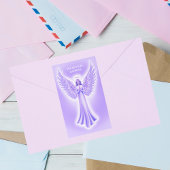 アーチャンエルザッキエルパープルとホワイトクリスマス 長方形シール