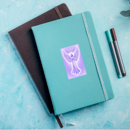 アーチャンエルザッキエルパープルとホワイトクリスマス 長方形シール