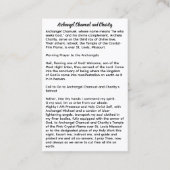 アーチャンエルチャミュエルとチャリティー 名刺 (裏面)