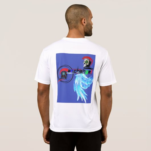 アーチャンエルツインウォリアー翼Tシャツデザイン Tシャツ (裏面フル)