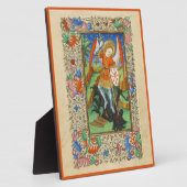 アーチャンエルマイケル中世アート フォトプラーク (側面)