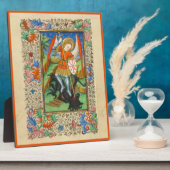 アーチャンエルマイケル中世アート フォトプラーク (側面)