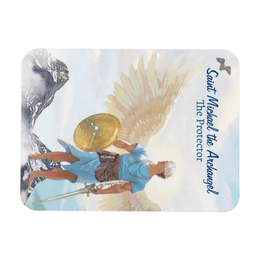 アーチャンエルミカエル保護エンジェルコールドサン マグネット (横)