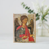 アーチャンエルミカエル正統ビザンチンのアイコン ポストカード (スタンド正面)