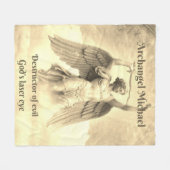 アーチャンエルミカエル黄フリースブランケット フリースブランケット (正面(横))