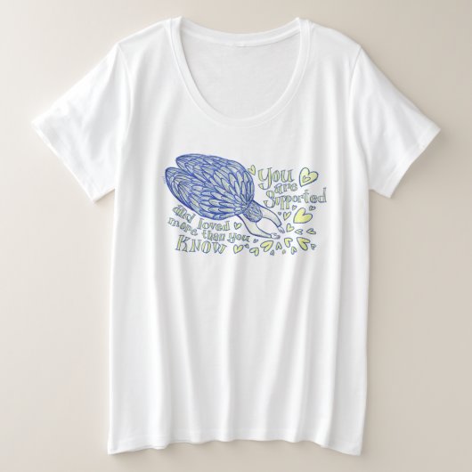 アーチャンゲルマイケルラブ&サポートカスタムシャツ プラスサイズTシャツ (デザイン正面)