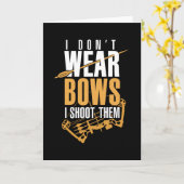 アーチャーおもしろいアーチェリーことわざ カード (黄色い花)