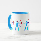 アーチャーのマグカップ – 射手のカラー マグカップ (正面左)