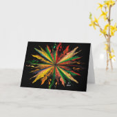 アーチャーの歌のグリーティングカード カード (黄色い花)