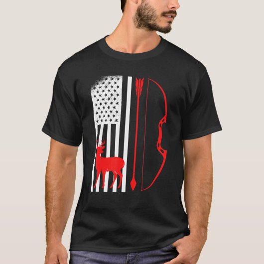 アーチャーハンターUsaアーチェリー1 Tシャツ (正面)