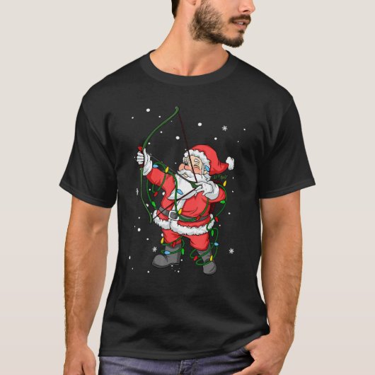 アーチャーボウ狩りサンタクロースクリスマスツリーリグ Tシャツ (正面)