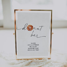 アーチャーミニマリストドーナツバー標識