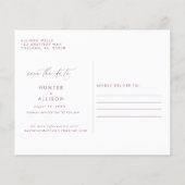 アーチャー セーブ・ザ・デート (裏面)