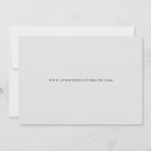 アーチユニーク型フォトカード日付の保存 – 黒 招待状 (裏面)