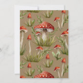 アーチリッモダントマッシュルームベイビーシャワー 招待状 (裏面)