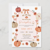 アーチリボン弓リトルカボキンジェンダーの表示 招待状 (正面)