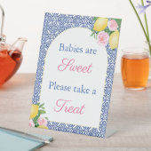 アーチレイタリアンモンズベビーは甘い赤ちゃんシャワー 台座サイン (インサイチュ)