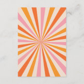 アーチレトロここ来ザソンベイビーシャワー エンクロージャーカード (裏面)