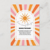 アーチレトロここ来ザソンベイビーシャワー エンクロージャーカード (正面)